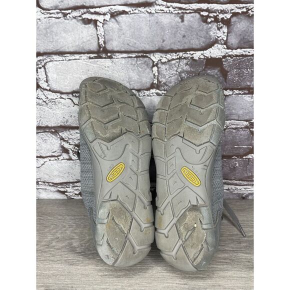 Keen Gray Textile Knit Lace Up Athletic Sneakers Shoes Women Sz 7M US/37.5EU - Picture 7 of 16